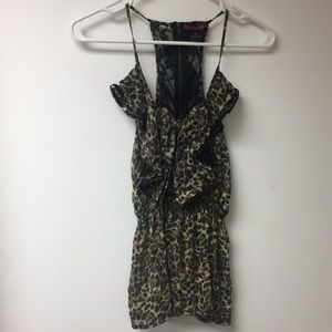 Rock&roll cowgirl animal print tank